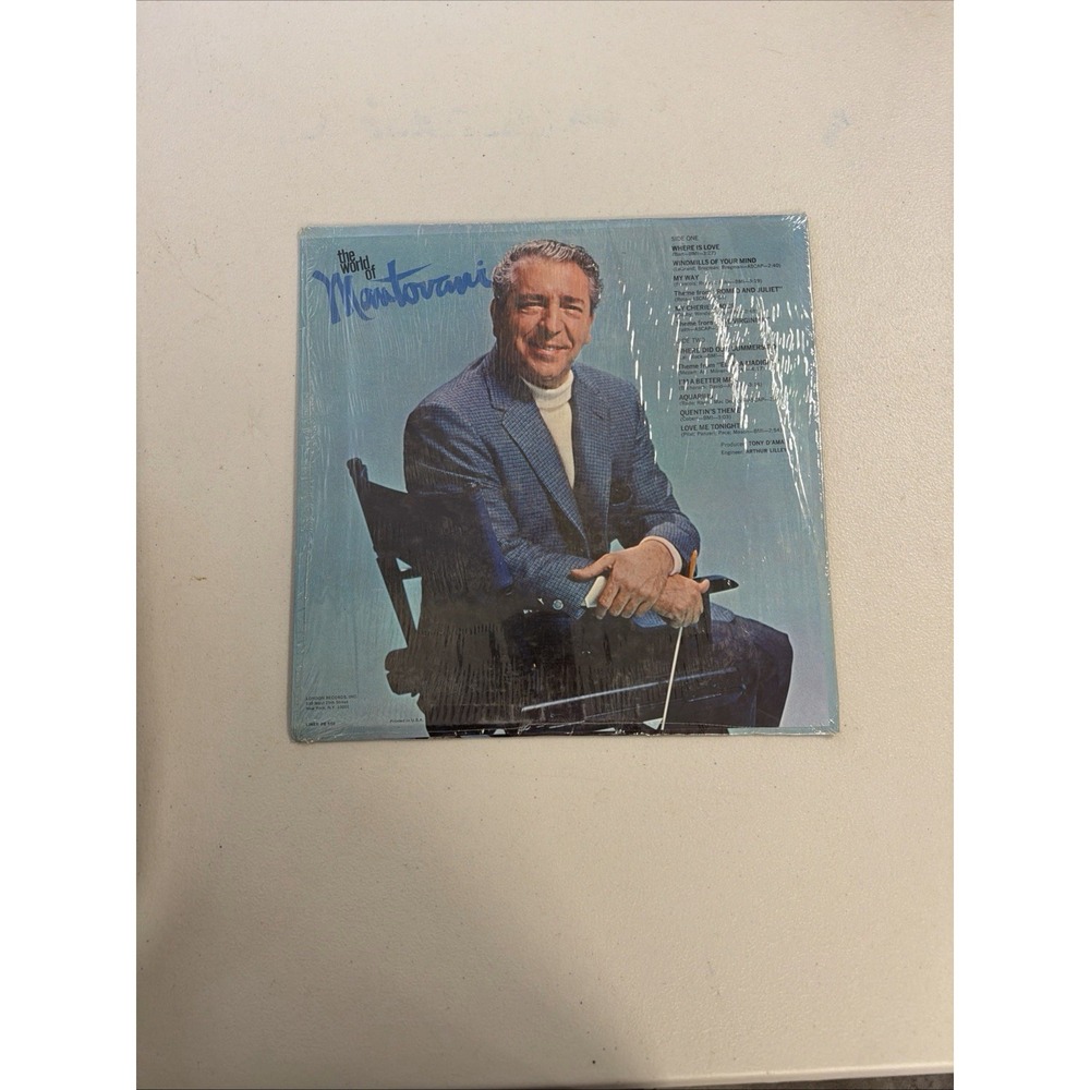 VTG Mantovani Memories Record 12" Vinyl LP 33 RPM London PS 542 Shrink
